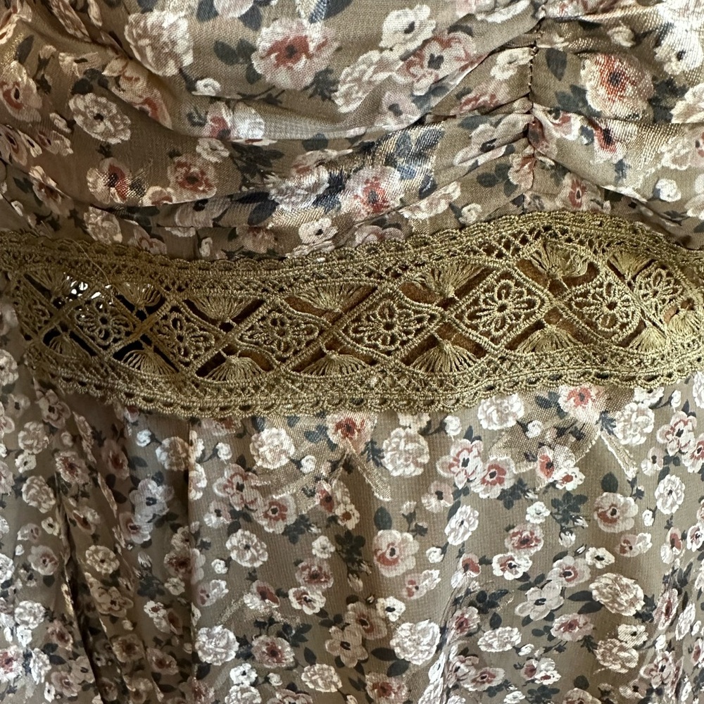 JOYFOLIE Mia Joy Isabella Dress In Olive Floral - Picture 6 of 16